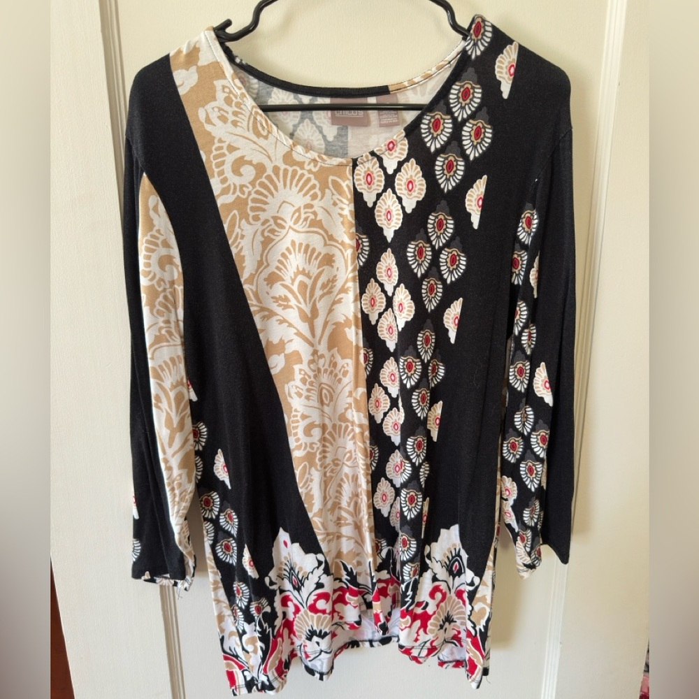Chico's Multiple Color Sleeve Top